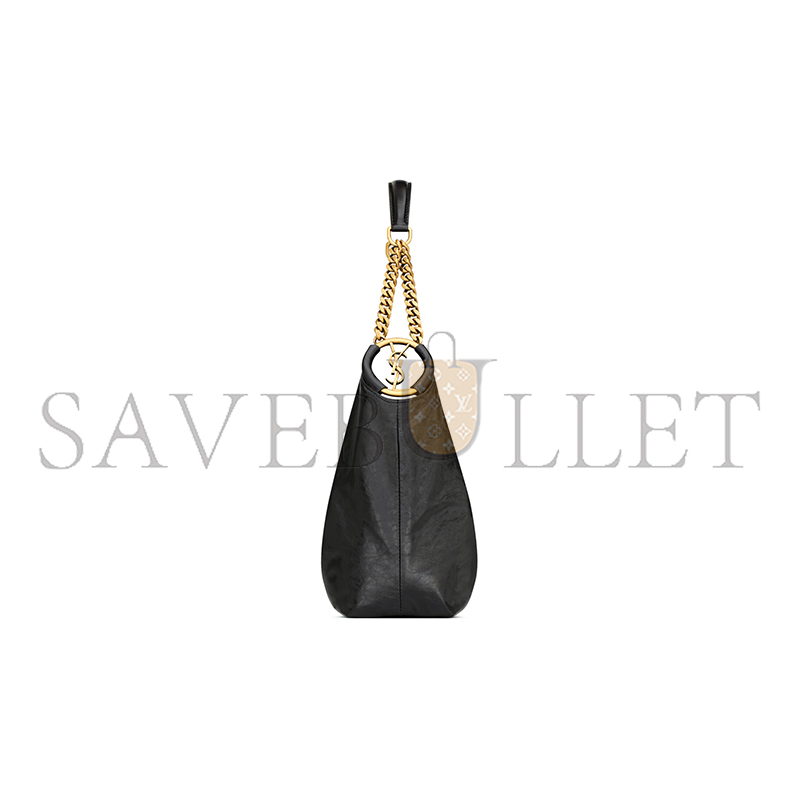 Y51 HORTENSE SMALL HOBO IN SHINY LEATHER 871222AAGOL1000 (24.5*22.5*8.5cm)